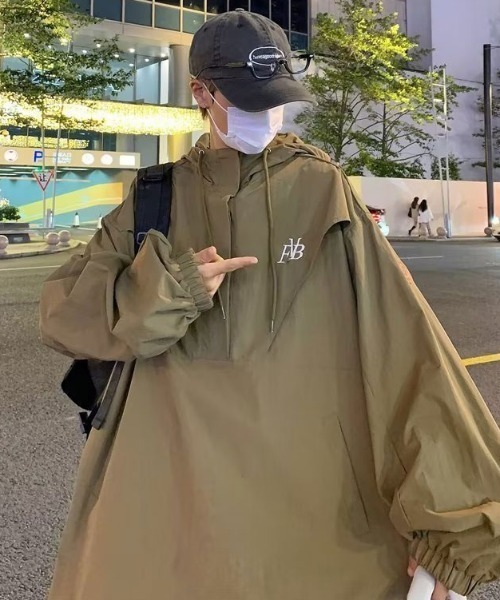 ワンポイントアノラックパーカー（ナイロンジャケット）｜MGV