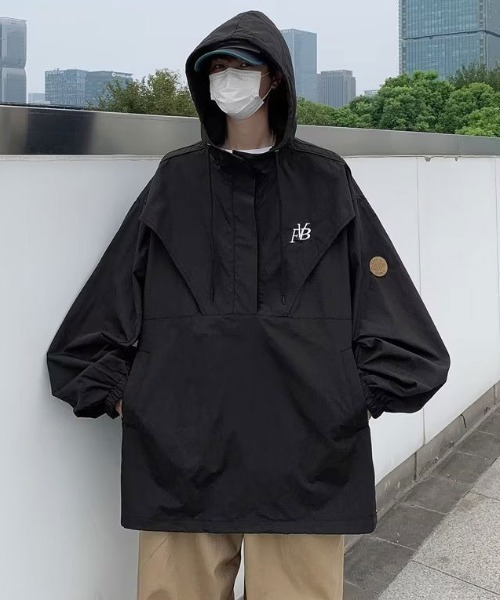 ワンポイントアノラックパーカー（ナイロンジャケット）｜MGV