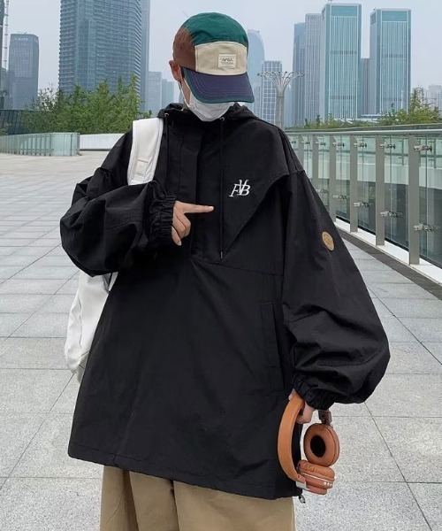 ワンポイントアノラックパーカー（ナイロンジャケット）｜MGV