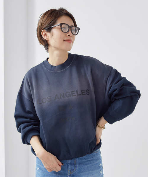 mekabu 新品 aninebing スエットシャツ セール】【ANINE BING/アニービン】 JACI SWEAT シャツ MYTH LOS ANG
