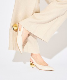 ALUNE | 多角形ヒールバックベルトパンプス(パンプス)