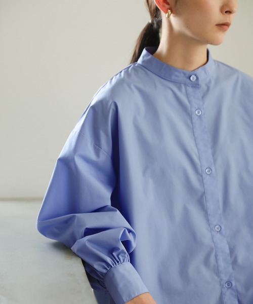 select MOCA（セレクトモカ）の「サイドカーブデザインシャツ（シャツ/ブラウス・レディース・ブルー/ホワイト・FREE）」の19枚目の写真