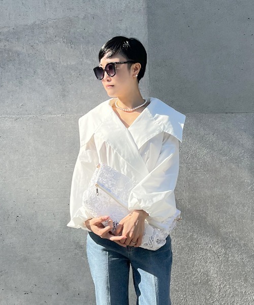 JENNE(ジェンヌ)の「ラグジュアリーレースクラッチ(クラッチバッグ・レディース・ブラック/ホワイト・FREE)」の20枚目の写真