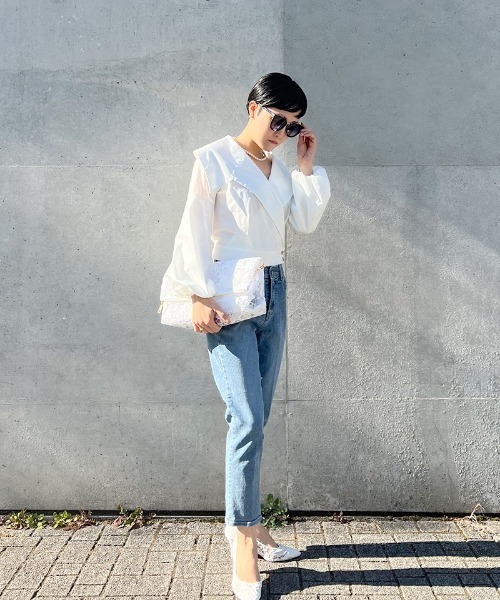 JENNE(ジェンヌ)の「ラグジュアリーレースクラッチ(クラッチバッグ・レディース・ブラック/ホワイト・FREE)」の10枚目の写真