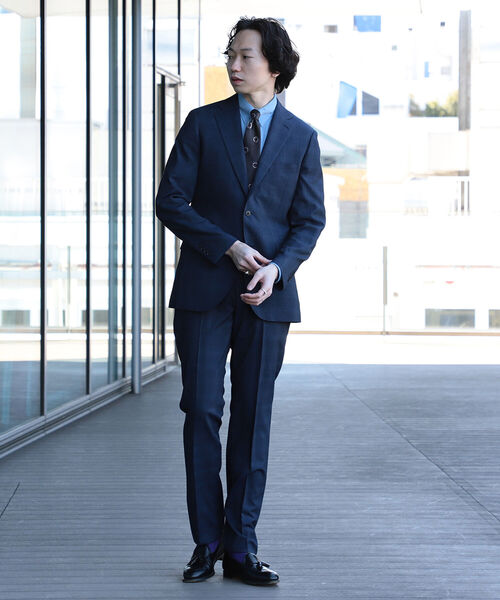 BEAMS HEART ネイビー チェック柄 スーツ　成人式 BEAMS HEART ネイビー チェック柄 スーツ 成人式 BEAMS HEART ネイビー