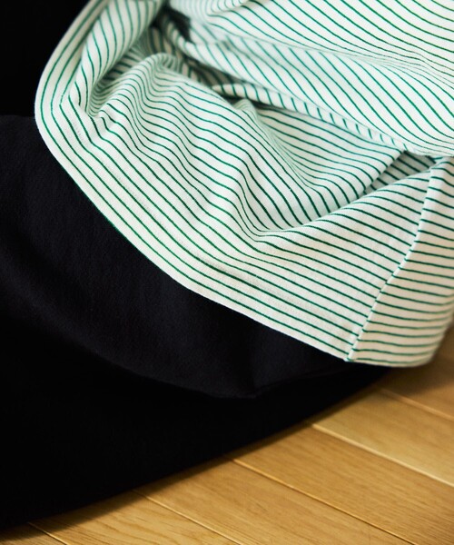 TOWNCRAFT（タウンクラフト）の「TOWN CRAFT/タウンクラフト 別注 ピンボーダーロングスリーブTシャツ/ロンT（Tシャツ/カットソー・メンズ・ホワイト/ブラック/オリーブ/ブルー・LARGE/MEDIUM）」の16枚目の写真