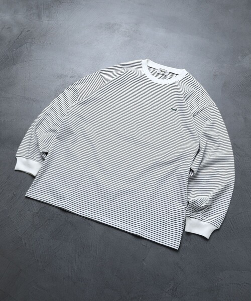 TOWNCRAFT（タウンクラフト）の「TOWN CRAFT/タウンクラフト 別注 ピンボーダーロングスリーブTシャツ/ロンT（Tシャツ/カットソー・メンズ・ホワイト/ブラック/オリーブ/ブルー・LARGE/MEDIUM）」の20枚目の写真