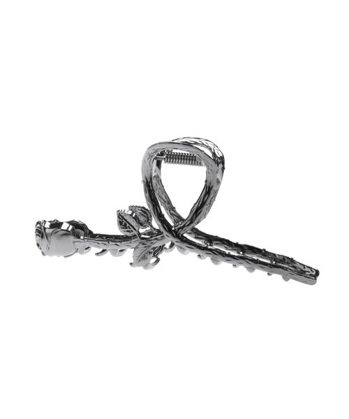 EATME(イートミー)の「ローズバンスクリップ(バレッタ/ヘアクリップ・レディース・シルバー/ブラック・FREE)」の13枚目の写真