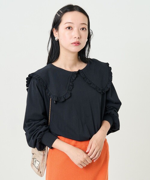 FREAK'S STORE（フリークスストア）の「フリル丸襟カットロンT（T