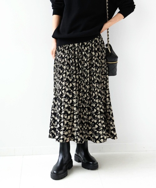 JOURNAL STANDARD relume(ジャーナルスタンダード レリューム)の「《追加》マジョリカプリーツフラワースカート(スカート・レディース・イエロー/ブラック・FREE)」の22枚目の写真