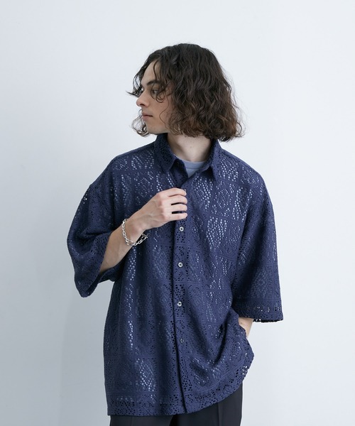 JUNRED（ジュンレッド）の「レギュラーカラーS/Sレースビッグ
