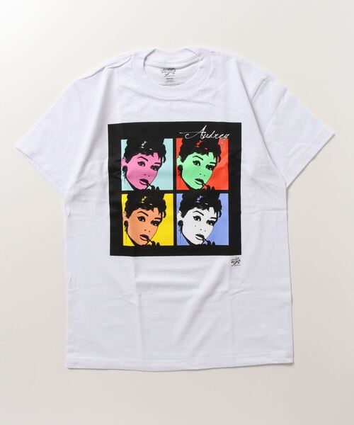 Mag.(マグ)の「【Radio Days】AUDREY HEPBURN S/S TEE オードリーヘップバーン プリントTシャツ(Tシャツ/カットソー・メンズ・ブラック/ホワイト・LARGE/MEDIUM/X-LARGE)」の4枚目の写真