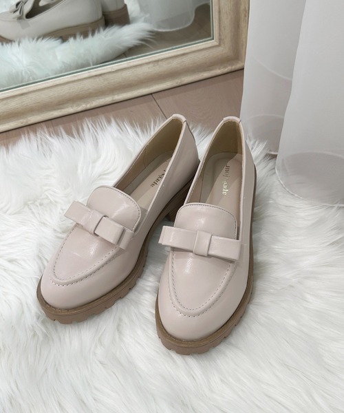 apres jour（アプレジュール）の「リボンローファー【ZOZOTOWN限定アイテム】（ローファー・レディース・ベージュ/ブラック・MEDIUM/LARGE/X-LARGE/SMALL）」の8枚目の写真