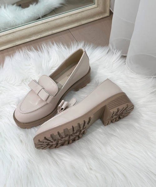 apres jour（アプレジュール）の「リボンローファー【ZOZOTOWN限定アイテム】（ローファー・レディース・ベージュ/ブラック・MEDIUM/LARGE/X-LARGE/SMALL）」の9枚目の写真