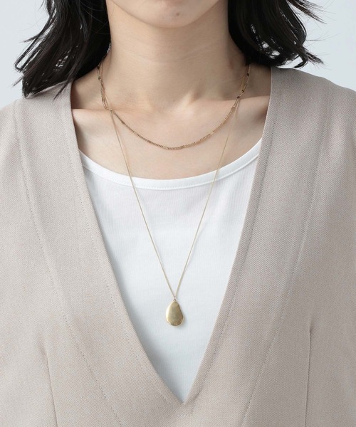 BAYFLOW（ベイフロー）の「リネンライクVネックベスト（ベスト・レディース・ネイビー/カーキ/ベージュ・FREE）」の15枚目の写真