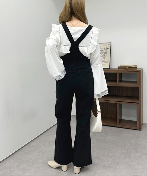 apres jour（アプレジュール）の「デニムサロペット【ZOZOTOWN限定アイテム】（サロペット/オーバーオール・レディース・ダークブルー/ブラック・MEDIUM/SMALL/X-LARGE）」の11枚目の写真