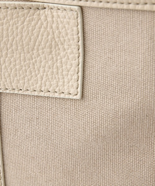 IACUCCI(イアクッチ)の「ソルベット ビアッジョ L CANVAS/CERVO(トートバッグ・レディース・グレー/アイボリー/ブラック・FREE)」の8枚目の写真