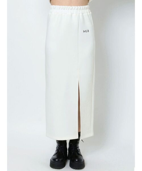 MURUA(ムルーア)の「ロゴスリットスカート(スカート・レディース・アイボリー/ブラック・FREE)」の12枚目の写真