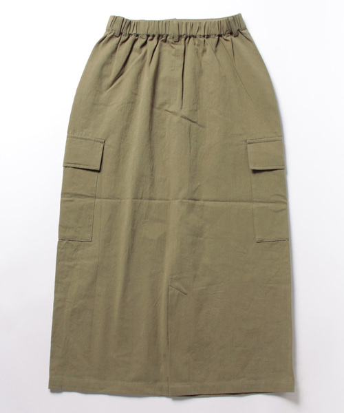 Arnold Palmer(アーノルドパーマー)の「コットン チノ カーゴ スカート(スカート・レディース・カーキ/ベージュ・S/M/L)」の3枚目の写真