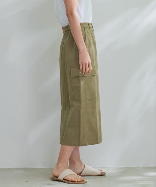 Arnold Palmer(アーノルドパーマー)の「コットン チノ カーゴ スカート(スカート・レディース・カーキ/ベージュ・S/M/L)」の15枚目の写真