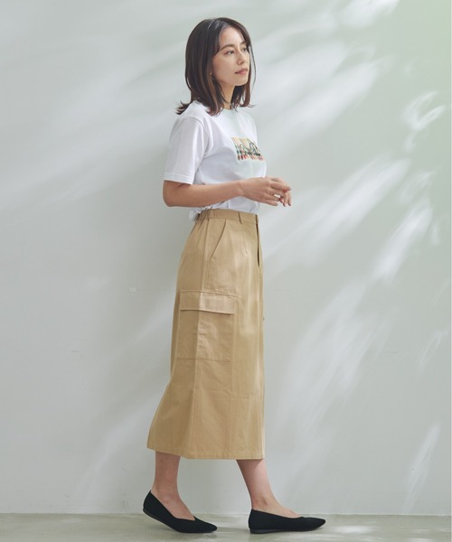 Arnold Palmer(アーノルドパーマー)の「コットン チノ カーゴ スカート(スカート・レディース・カーキ/ベージュ・S/M/L)」の13枚目の写真