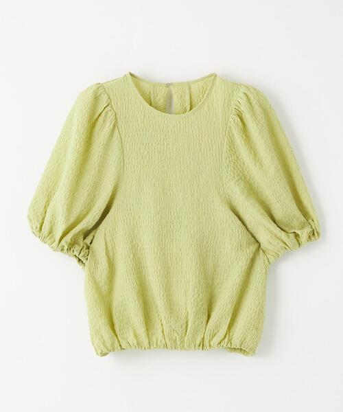 ＜EMMELREFINES＞EMパフスリーブウシロタックブラウス