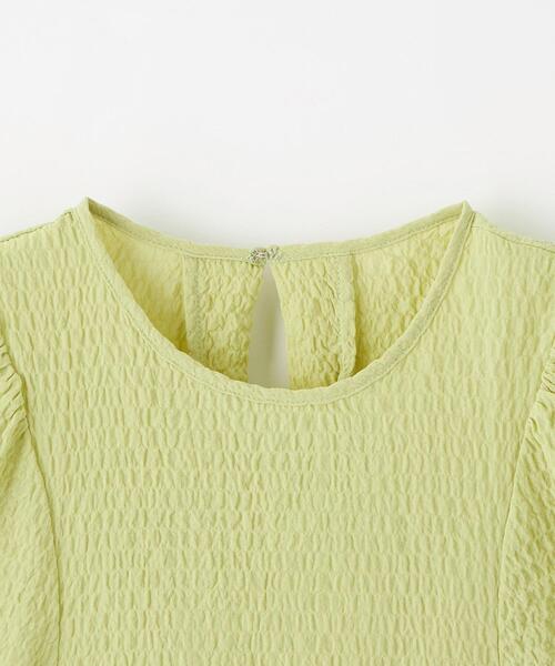 ＜EMMELREFINES＞EMパフスリーブウシロタックブラウス