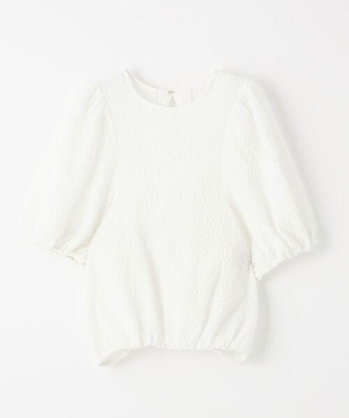 ＜EMMELREFINES＞EMパフスリーブウシロタックブラウス