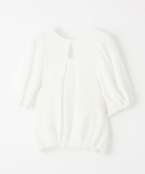 ＜EMMELREFINES＞EMパフスリーブウシロタックブラウス
