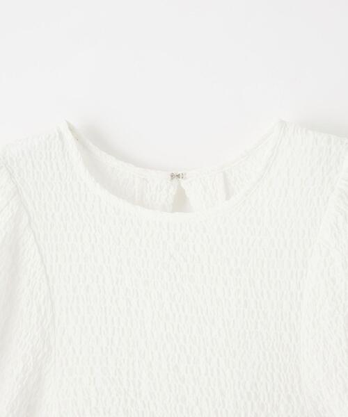 ＜EMMELREFINES＞EMパフスリーブウシロタックブラウス