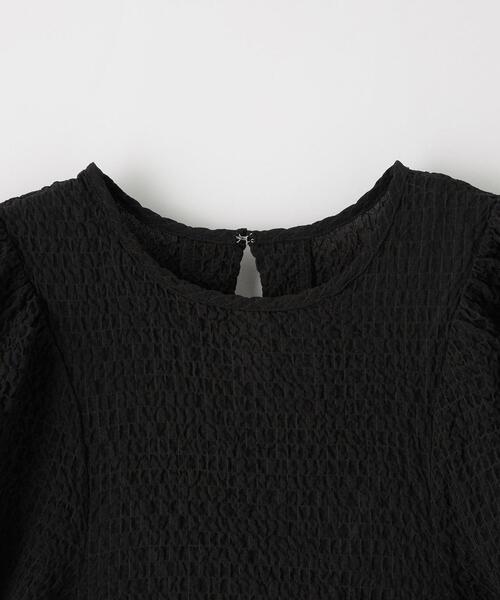 ＜EMMELREFINES＞EMパフスリーブウシロタックブラウス