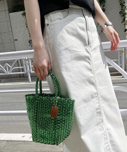 Spick & Span（スピックアンドスパン）の「Spick & Spanメタリックメルカドバッグ（ハンドバッグ・レディース・ゴールド/グリーン・FREE）」の2枚目の写真