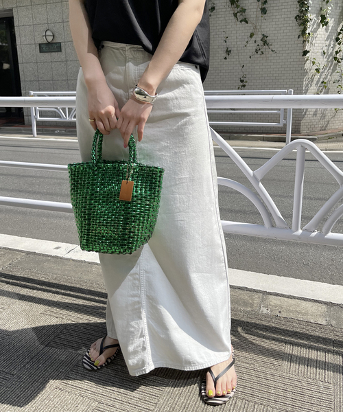 Spick & Span（スピックアンドスパン）の「Spick & Spanメタリックメルカドバッグ（ハンドバッグ・レディース・ゴールド/グリーン・FREE）」の15枚目の写真