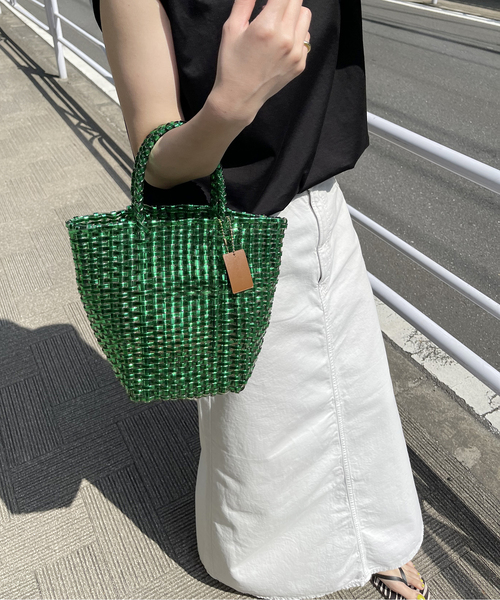 Spick & Span（スピックアンドスパン）の「Spick & Spanメタリックメルカドバッグ（ハンドバッグ・レディース・ゴールド/グリーン・FREE）」の18枚目の写真