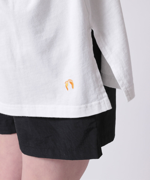 HANGTEN（ハンテン）の「【HANG TEN/ハンテン】FLOWER PT TEE（Tシャツ/カットソー・レディース・ホワイト/チャコールグレー・L/M）」の7枚目の写真