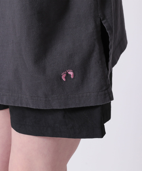 HANGTEN（ハンテン）の「【HANG TEN/ハンテン】FLOWER PT TEE（Tシャツ/カットソー・レディース・ホワイト/チャコールグレー・L/M）」の8枚目の写真