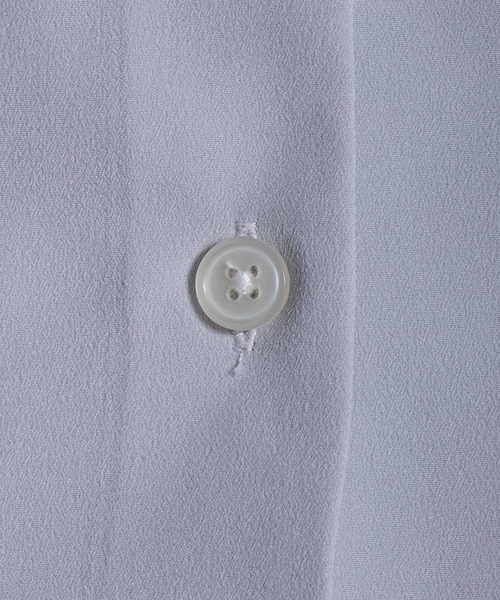 ANPAS（アンパス）の「Amunzen  Oversized Color Switching Design Shirt/梨地 オーバーサイズ バイカラー ストライプ クレリック シャツ（シャツ/ブラウス・メンズ・グレー系その他/パープル/ブラック系その他/ブラック系その他2/グリーン系その他/ライトグレー・LL/M/L）」の15枚目の写真
