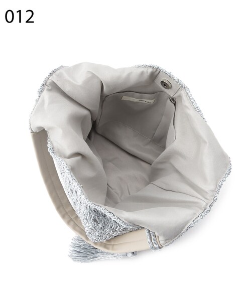 SHOO・LA・RUE（シューラルー）の「◆柄編みニットトート（トートバッグ・レディース・ブラック/グレー/サンドベージュ・00）」の8枚目の写真