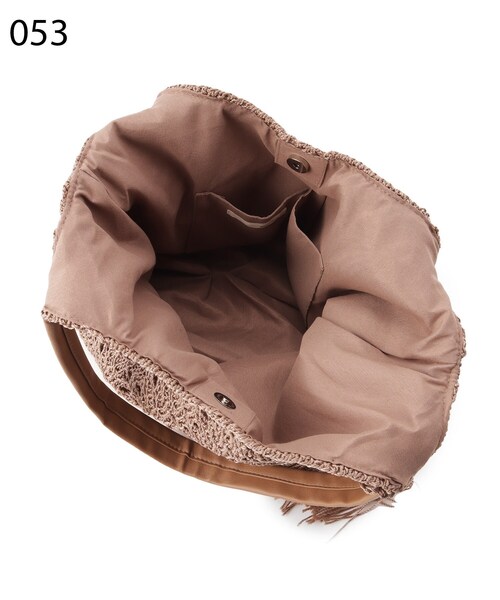 SHOO・LA・RUE（シューラルー）の「◆柄編みニットトート（トートバッグ・レディース・ブラック/グレー/サンドベージュ・00）」の10枚目の写真