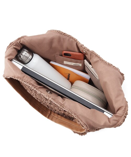 SHOO・LA・RUE（シューラルー）の「◆柄編みニットトート（トートバッグ・レディース・ブラック/グレー/サンドベージュ・00）」の11枚目の写真