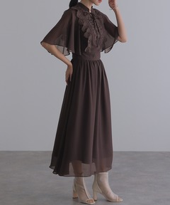 パールビジューネックレスロングワンピース Rojita ロジータ パールビジューネックレスロングワンピース | Rlab store