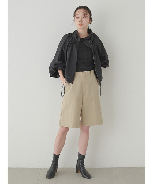 Stylevoice for xxx（スタイルヴォイスフォー）の「バックリボンハーフスリーブシュリンクカットソー（Tシャツ/カットソー・レディース・オレンジ/オフホワイト/ブラック・FREE）」の11枚目の写真