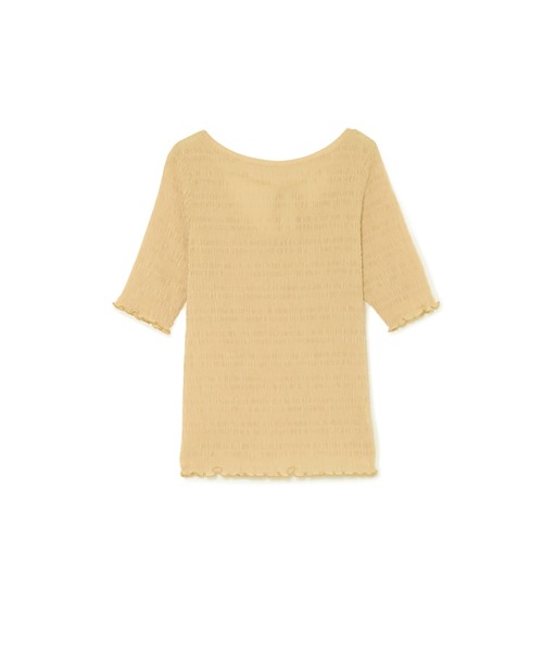 Stylevoice for xxx（スタイルヴォイスフォー）の「バックリボンハーフスリーブシュリンクカットソー（Tシャツ/カットソー・レディース・オレンジ/オフホワイト/ブラック・FREE）」の16枚目の写真