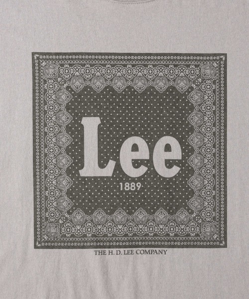 Lee(リー)の「【Lee】バンダナボックスロゴT(Tシャツ/カットソー・メンズ・ベージュ・L/XL/M)」の5枚目の写真