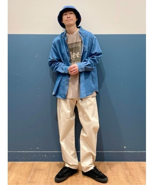 Lee(リー)の「【Lee】バンダナボックスロゴT(Tシャツ/カットソー・メンズ・ベージュ・L/XL/M)」の11枚目の写真