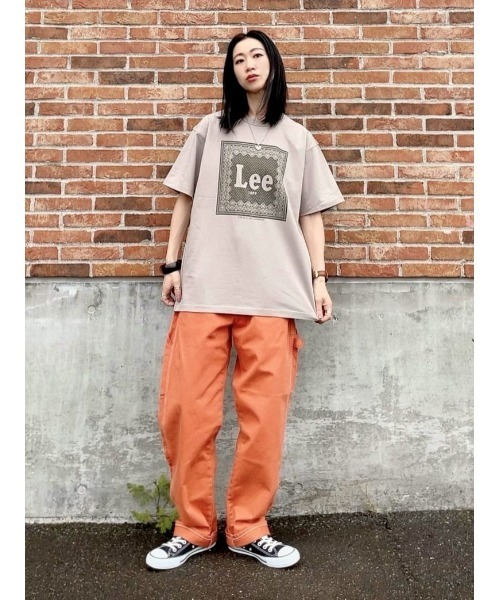 Lee(リー)の「【Lee】バンダナボックスロゴT(Tシャツ/カットソー・メンズ・ベージュ・L/XL/M)」の7枚目の写真