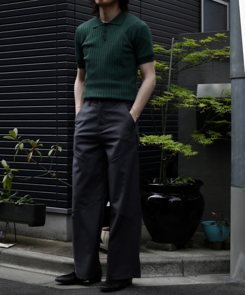 aimoha（アイモハ）の「aimoha　mensストライプシルエット　冷感半袖ニットポロシャツ (SS)（ポロシャツ・メンズ・ブラック/ブラウン/グリーン・LARGE/X-LARGE/MEDIUM）」の22枚目の写真