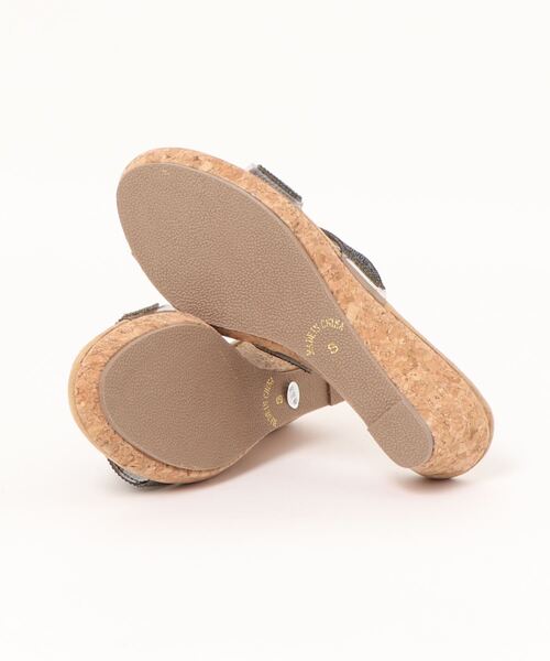 Realta（レアルタ）の「Realta(レアルタ)らくふわやわらかソールビジューウェッジサンダル（サンダル・レディース・シルバー/ブラック/ピンク・LL/M/S/L）」の4枚目の写真