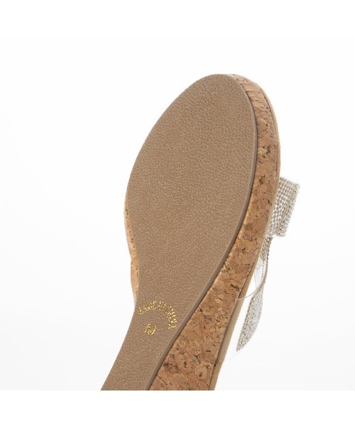 Realta（レアルタ）の「Realta(レアルタ)らくふわやわらかソールビジューウェッジサンダル（サンダル・レディース・シルバー/ブラック/ピンク・LL/M/S/L）」の20枚目の写真