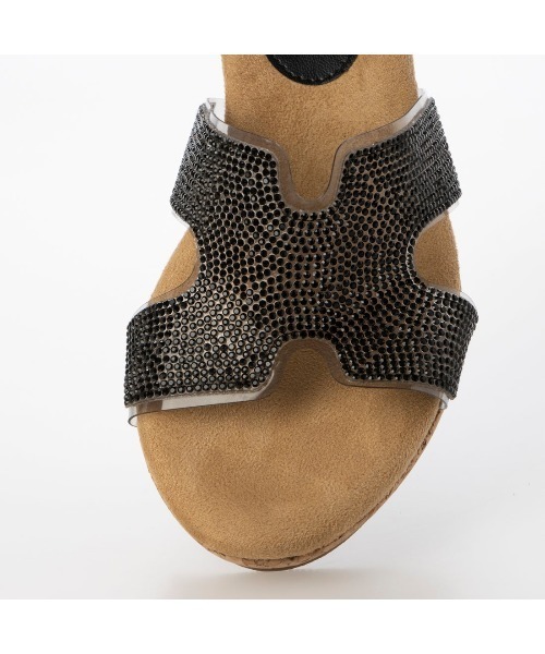 Realta（レアルタ）の「Realta(レアルタ)らくふわやわらかソールビジューウェッジサンダル（サンダル・レディース・シルバー/ブラック/ピンク・LL/M/S/L）」の21枚目の写真